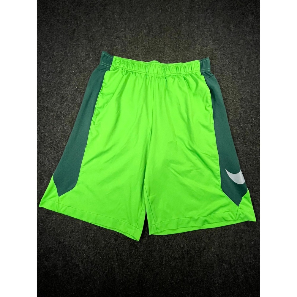 Nike Dri Fit Basketball Shorts Mens Medium Volt Green Training Workout Athletic
